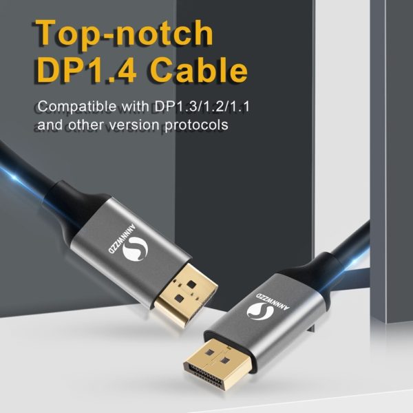 DisplayPort 1.4 Cable -- 8K 4K HDR 60Hz 144Hz 32.4Gbps - Image 2